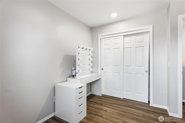1617 SW 324th Pl, Federal Way, WA 98023 - office with dark wood-type flooring and recessed lighting