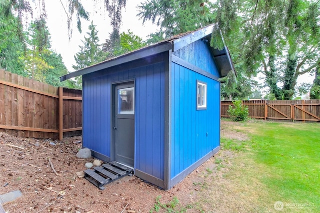 416 142nd Street Ct S, Tacoma, WA 98444 - view of shed featuring a fenced backyard