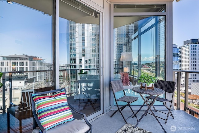 2121 Terry Ave Unit 1402, Seattle, WA 98121 - balcony featuring a city view