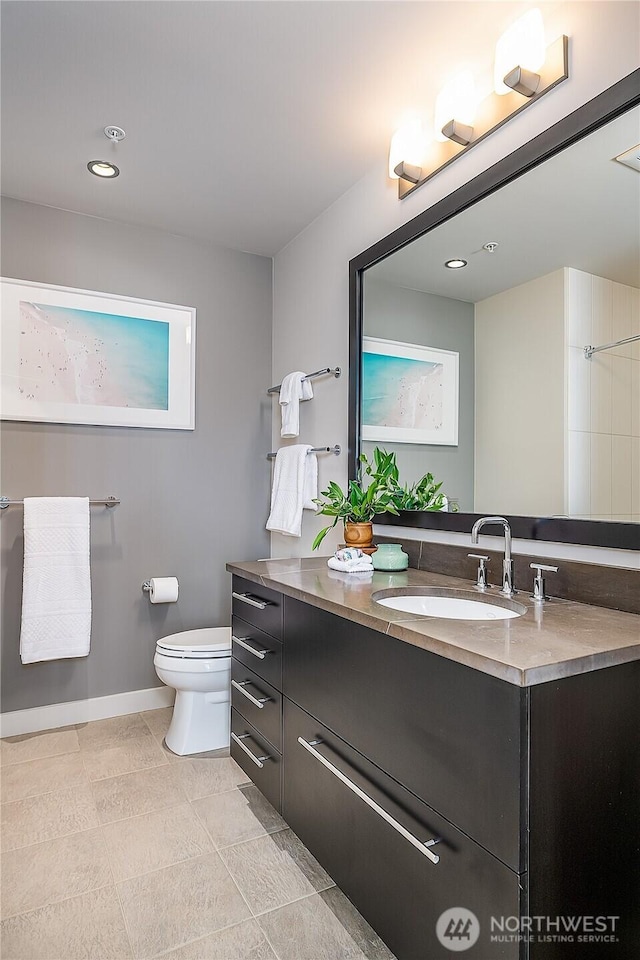 2121 Terry Ave Unit 1402, Seattle, WA 98121 - full bathroom featuring vanity and recessed lighting