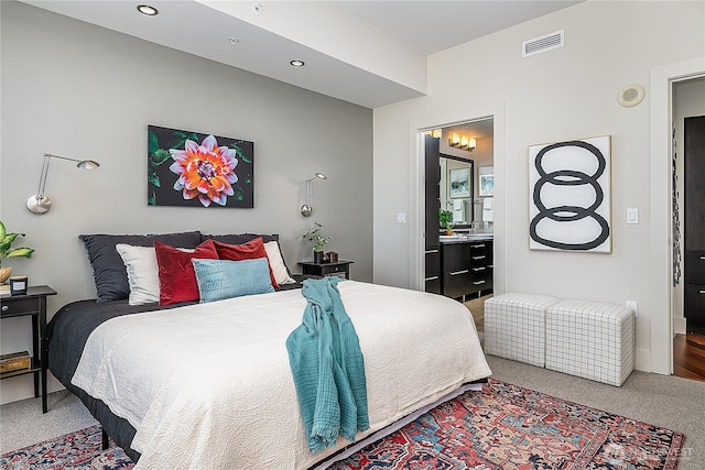2121 Terry Ave Unit 1402, Seattle, WA 98121 - carpeted bedroom with recessed lighting