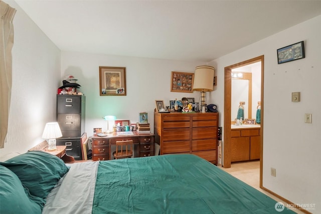19524 Echo Lake Pl N Unit A-402, Shoreline, WA 98133 - bedroom with ensuite bath and light colored carpet