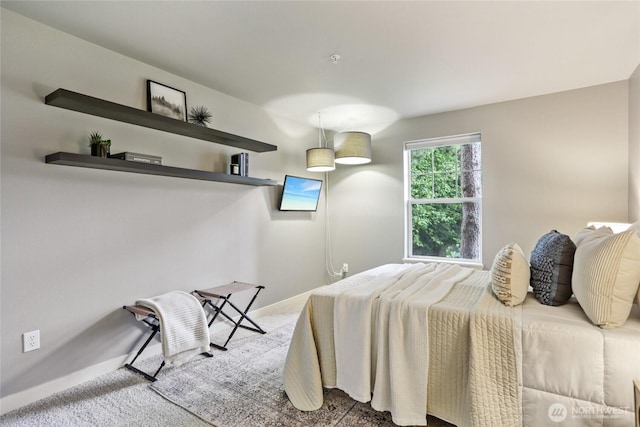 7711 NE 175th St Unit E110, Kenmore, WA 98028 - carpeted bedroom featuring baseboards