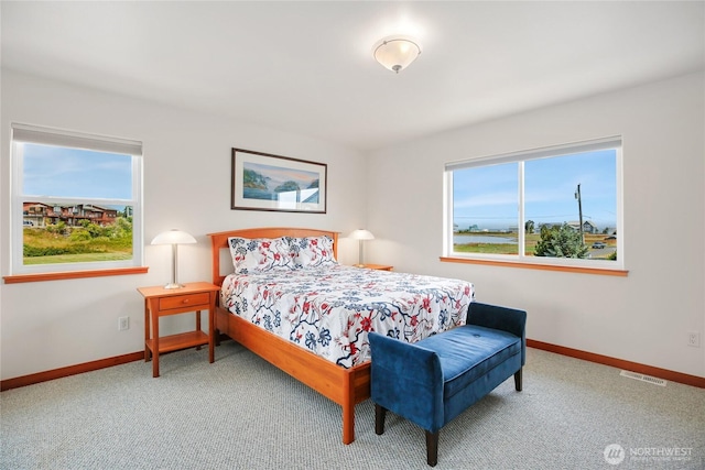 451 Beach Dr, Sequim, WA 98382 - bedroom with baseboards and carpet flooring