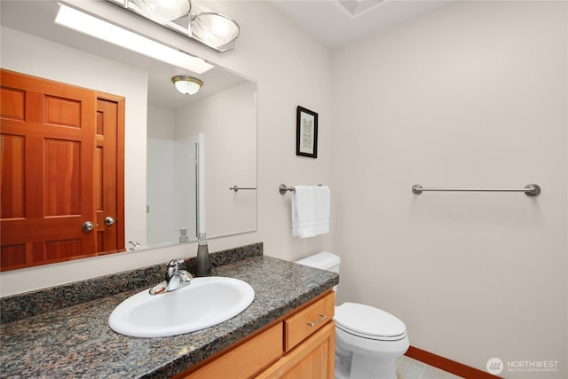 451 Beach Dr, Sequim, WA 98382 - bathroom with vanity and toilet