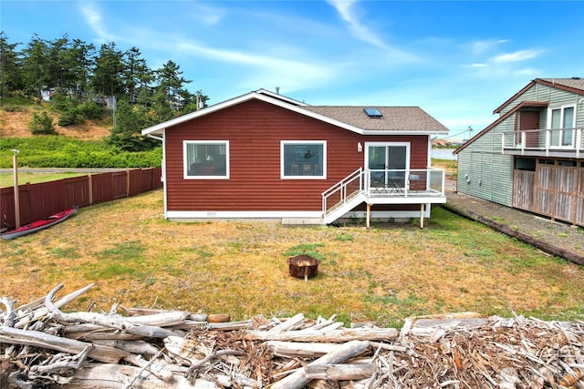 451 Beach Dr, Sequim, WA 98382 - rear view of property with crawl space