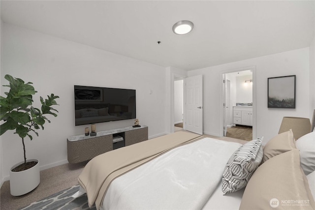 975 Aberdeen Ave NE Unit C306, Renton, WA 98056 - carpeted bedroom with baseboards and connected bathroom
