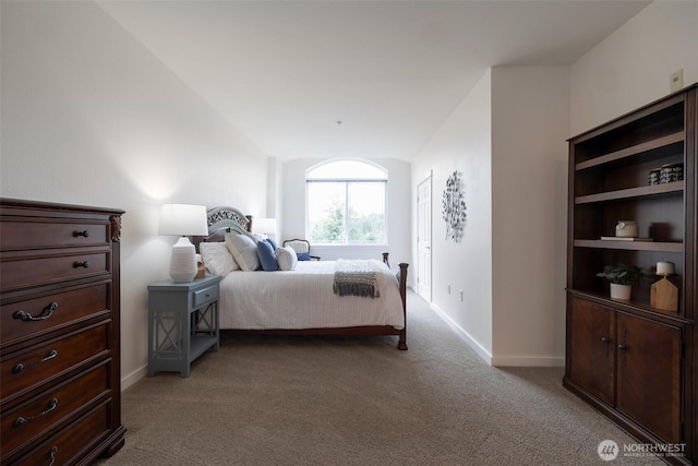 13301 SE 79th Pl Unit B-402, Newcastle, WA 98059 - bedroom with carpet flooring and lofted ceiling