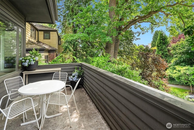 5115 NE Latimer Pl, Seattle, WA 98105 - balcony with outdoor dining area