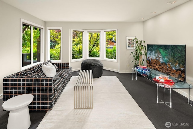 5115 NE Latimer Pl, Seattle, WA 98105 - living room with baseboards and recessed lighting