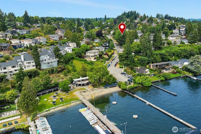 5115 NE Latimer Pl, Seattle, WA 98105 - aerial overview of property's location featuring nearby suburban area