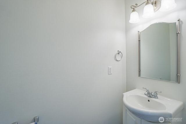 3300 NE 90th Cir, Vancouver, WA 98665 - bathroom featuring vanity and a chandelier