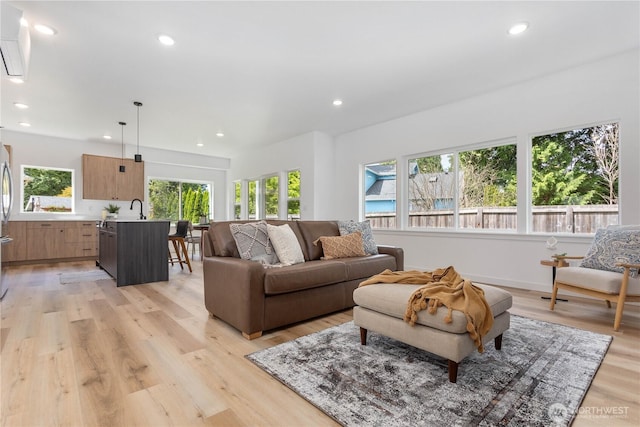 4710 Sagebrush Ln, Blaine, WA 98230 - living room with recessed lighting and light wood-style flooring
