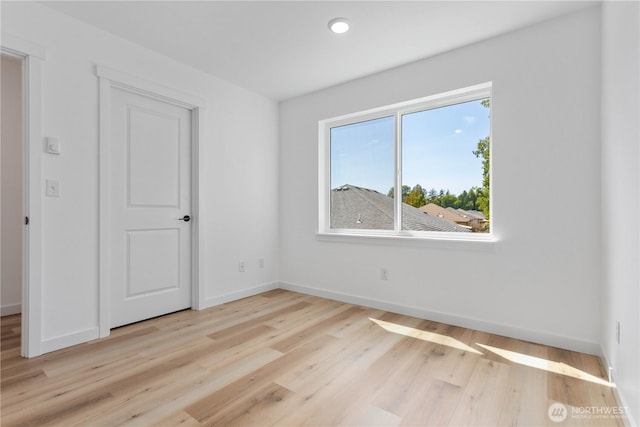 4710 Sagebrush Ln, Blaine, WA 98230 - spare room with light wood-type flooring and recessed lighting