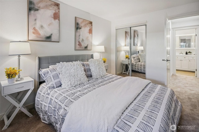 701 122nd Ave NE Unit 207, Bellevue, WA 98005 - bedroom with carpet and a closet