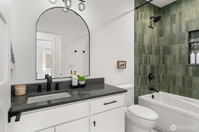 135 Main St E, Packwood, WA 98361 - bathroom with vanity and shower / bathtub combination