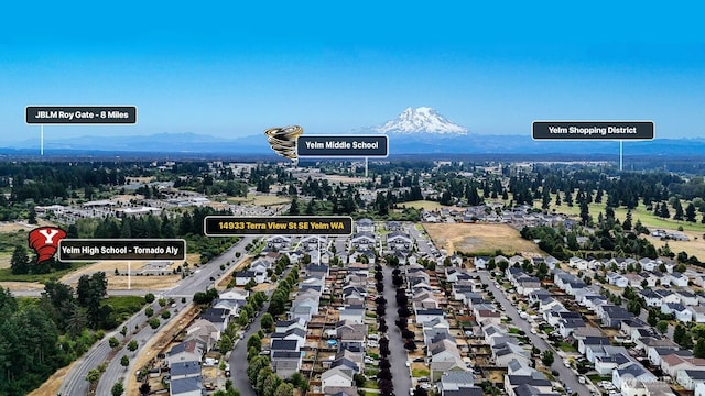 14933 Terra View St SE, Yelm, WA 98597 - aerial view of a mountain backdrop