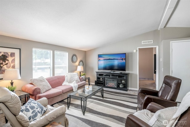 16420 SE 269th St SE, Covington, WA 98042 - living area featuring vaulted ceiling and carpet