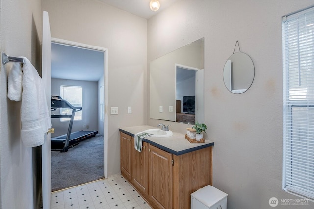 16420 SE 269th St SE, Covington, WA 98042 - bathroom with tile patterned floors and vanity