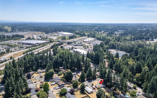 16420 SE 269th St SE, Covington, WA 98042 - aerial view of property and surrounding area with a heavily wooded area