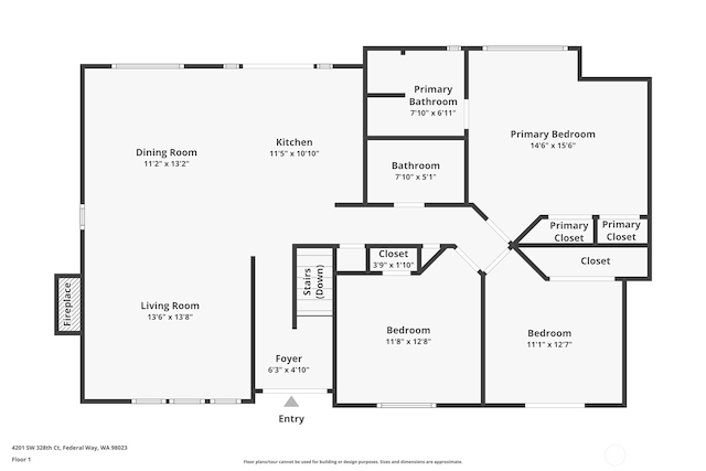 4201 SW 328th Ct, Federal Way, WA 98023 - view of home floor plan