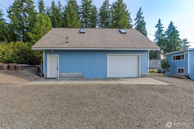 1171 E Mason Lake Dr E, Grapeview, WA 98546 - detached garage with driveway