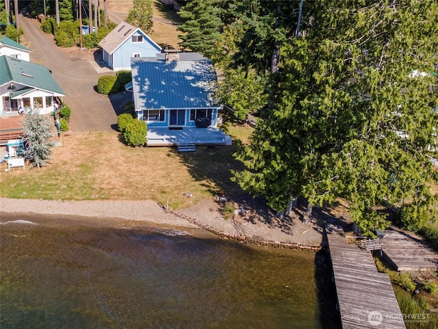 1171 E Mason Lake Dr E, Grapeview, WA 98546 - view of subject property with a large body of water