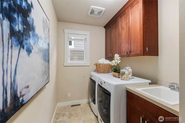 17477 NE 123rd Way, Redmond, WA 98052 - laundry area featuring separate washer and dryer and cabinet space
