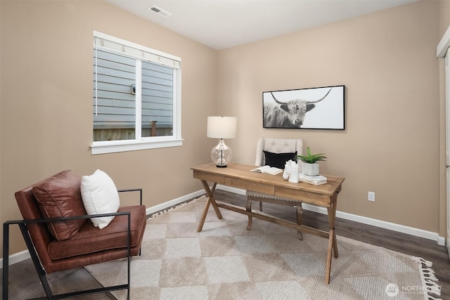 12611 37th Pl NE, Lake Stevens, WA 98258 - home office with baseboards and wood finished floors
