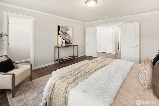 12611 37th Pl NE, Lake Stevens, WA 98258 - bedroom featuring wood finished floors and crown molding