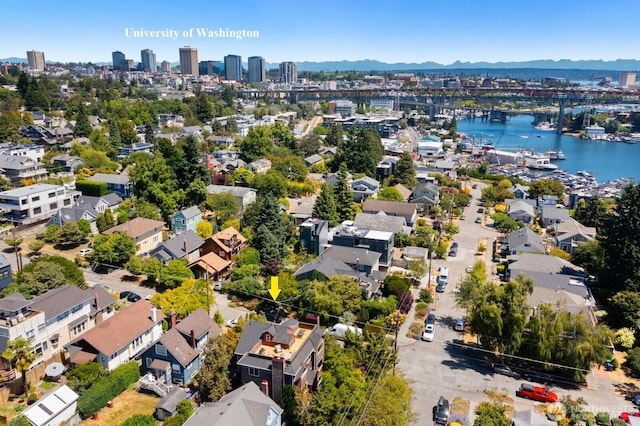2218 N 38th St, Seattle, WA 98103 - view of urban area featuring a notable bridge and a water and mountain view