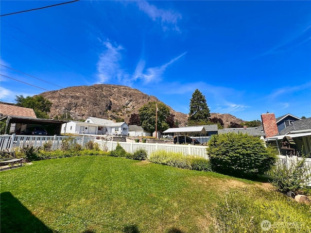 304 Columbia Ave, Coulee Dam, WA 99116 - view of yard with a mountain view