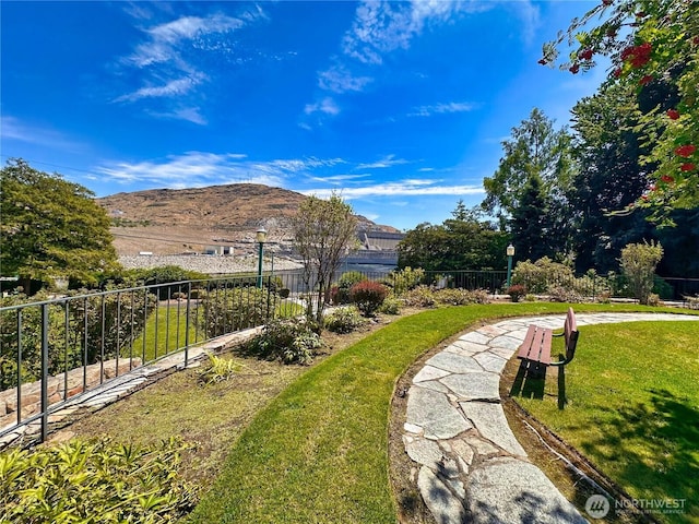 304 Columbia Ave, Coulee Dam, WA 99116 - view of yard with a mountain view