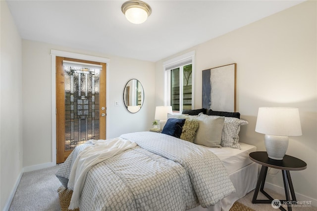 2344 44th Ave SW Unit B, Seattle, WA 98116 - bedroom with baseboards and carpet