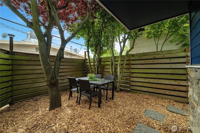 2344 44th Ave SW Unit B, Seattle, WA 98116 - view of patio / terrace featuring outdoor dining space