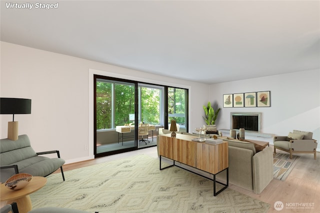 5101 NE 55th St Unit 103, Seattle, WA 98105 - living room with light wood-type flooring