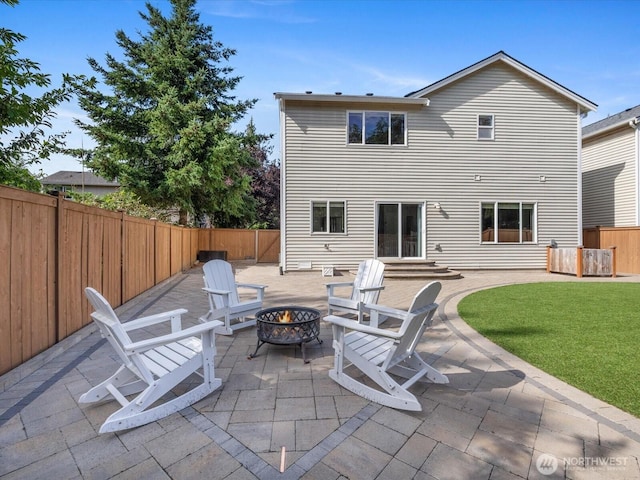 11040 22nd Pl NE, Lake Stevens, WA 98258 - view of patio with a fire pit