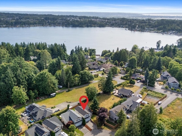 11040 22nd Pl NE, Lake Stevens, WA 98258 - aerial view of property's location with nearby suburban area and a nearby body of water
