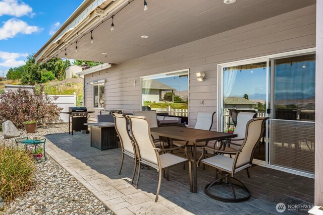 2615 N Baker Ave, East Wenatchee, WA 98802 - view of patio featuring a grill and outdoor dining space