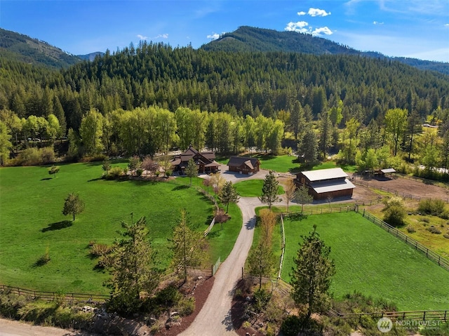 639 A Twisp River Rd, Twisp, WA 98856 - aerial view of sparsely populated area with a heavily wooded area and mountains