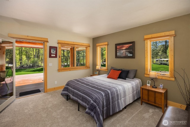 639 A Twisp River Rd, Twisp, WA 98856 - bedroom with carpet and access to outside