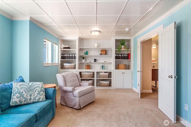 1422 Brighton Way SE, Olympia, WA 98501 - sitting room with ornamental molding and light colored carpet
