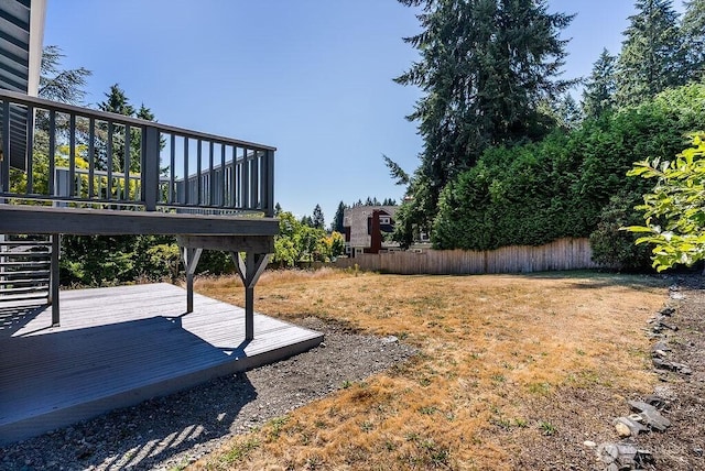 6114 47th Street Ct W, University Place, WA 98466 - view of yard with a deck