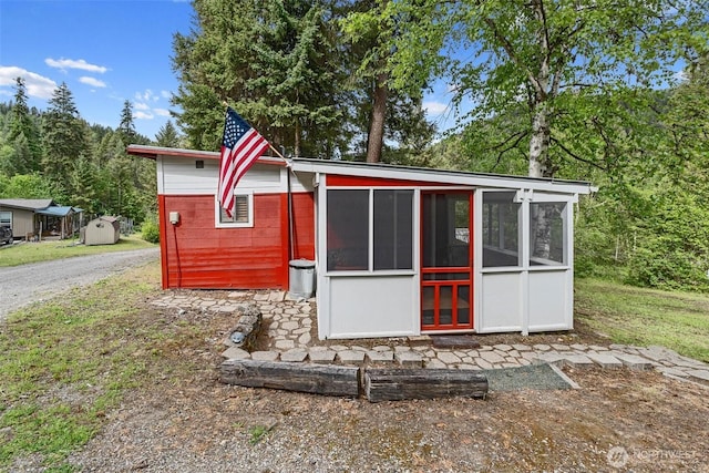 2904B Deep Lake Boundary Rd, Colville, WA 99114 - view of outbuilding featuring a sunroom
