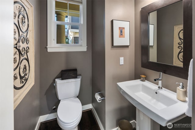 6511 108th Ave NE Unit 3, Kirkland, WA 98033 - half bathroom with toilet and baseboards