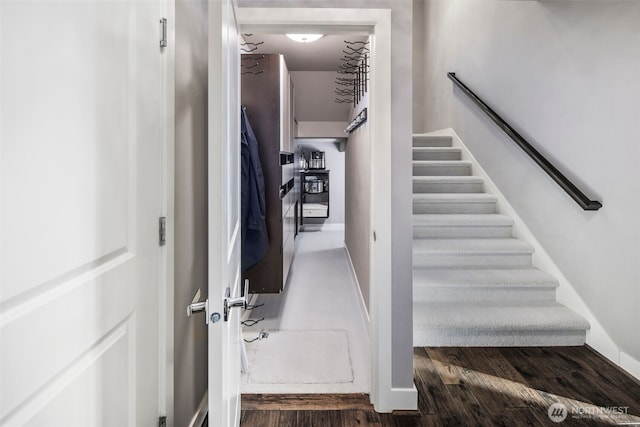 6511 108th Ave NE Unit 3, Kirkland, WA 98033 - stairs featuring wood finished floors