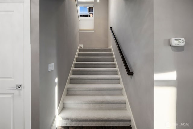 6511 108th Ave NE Unit 3, Kirkland, WA 98033 - staircase featuring baseboards