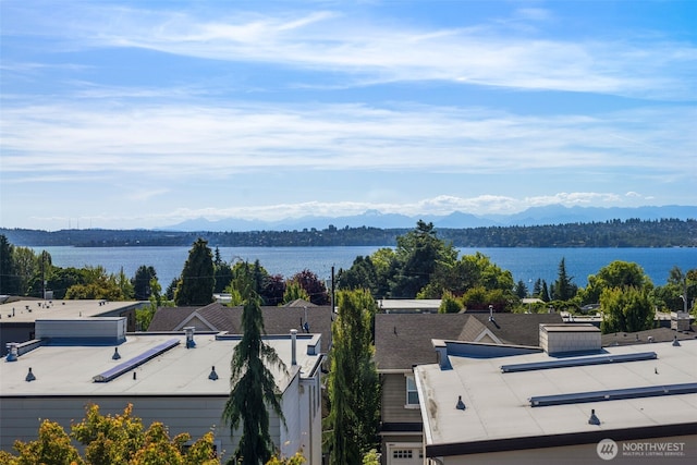 6511 108th Ave NE Unit 3, Kirkland, WA 98033 - water view featuring a mountain backdrop