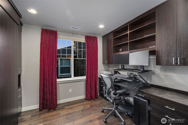 6511 108th Ave NE Unit 3, Kirkland, WA 98033 - office space with dark wood-style floors and recessed lighting