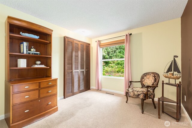 24812 12th Ave S, Des Moines, WA 98198 - sitting room featuring light carpet and a textured ceiling